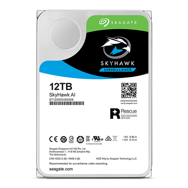 Ổ cứng Seagate Skyhawk AI 12Tb 6Gb/s, 256MB cache, 7200rpm SATA3 (ST12000VE0003) 